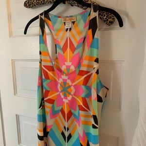 Mara Hoffman tribal ikat multicolor tank
